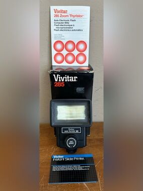Vivitar Zoom Thyristor 285 Computer-Blitz Auto Electronic Camera Flash